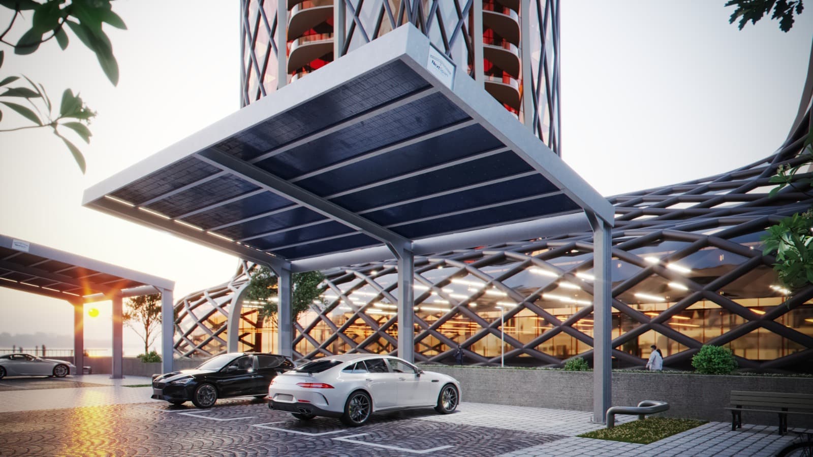 Summit Full-cantilever solar carport