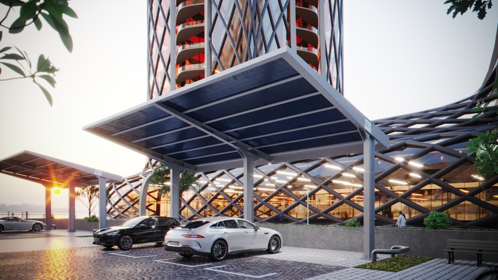 San Diego Biotech Park — Vertex solar carport in San Diego, CA